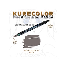 Zig Kurecolor Fine & Brush For Manga Çizim Kalemi W.10 Warm Gray