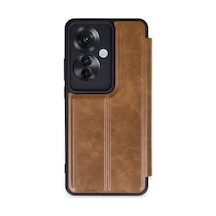 Reno 11f Kılıf Flip Cover - Taba Bz8683140767952