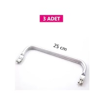 Gizli Metal Çanta Bursu 3 Adet - 25 Cm - Metal Çanta Aparatı Çanta Aksesuarı Çok Renkli