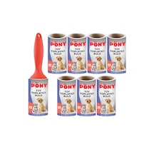 Pony Kedi - Köpek Tüy Toplayıcı Aparat + 8 Yedek Rulo