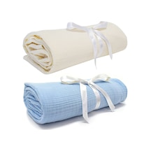 Ezh 2'li 4 Kat Müslin Bebek Battaniyesi 120x110 CM