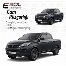 Ssangyong Musso Grand 2019 4'lü Cam Rüzgarlığı Siyah