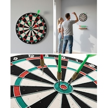 17 İnç Dart Tahtası 4 Metal Dart Oku - Lisinya Standart