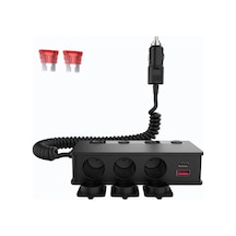 Xuweiwei Tr-55d 7si 1 Arada Araç Fiş Bölücü 180w Araç Şarj Cihazı Çift Pd Qc3 0 Hızlı Şarj 12v 24v İphone Uyumlu 16 15 14 Kamyon Kamp Tüm Cihazlar