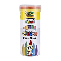 Nova Color Mum Boya Tombul 12 Renk Set Çok Renkli