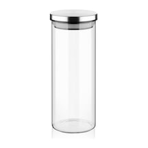 1000ml Vakumlu Metal Kapaklı Borosilikat Cam Kavanoz 8.5cm 20cm 1 Adet 7009