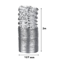 Yapıtaşı Yt120 Aspiratör Davlumbaz Gider Borusu Akardiyon Boru 2m Gümüş