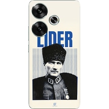 Poco F6 Uyumlu Atatürk Lider Baskılı Silikon Kılıf Renkli