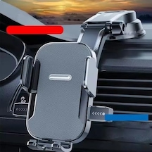 360 Dönebilen Araç Telefon Tutucu Hızlı Kilit Güçlü Tutuculuk Ltp-01