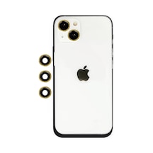 Newface Apple İphone 14 Shine Kamera Lens - Gold Altın
