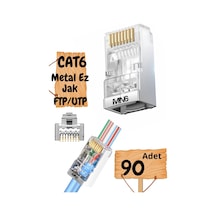 Mn6 M117xf Cat6 Jack/90 Adet-metal Ez/yeni Nesil Rj45 Cat6-8p/8c Açık Uçlu/cat6 Konnektör