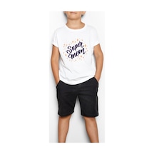 Tshirthane Super Mom Anneler Günü Çocuk Tişört 001