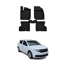 Dacia Sandero 2 2013-2020 Uyumlu 4d Havuzlu Paspas Kauçuk Siyah 5 Parça