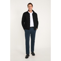 Ac&Co / Altınyıldız Classics Erkek Lacı Pamuklu Tapered Fit Yan Cepli Diagonal Desenli Esnek Casual Pantolon