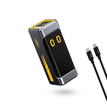 Aohi Starship 10.000 Mah 210w Pd3.1 Powerbank, Akıllı Dijital Göstergeli 2si1 Arada Taşınabilir Hızlı Şarj Cihazı, Şarj İstasyonu, Siyah