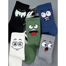 Responce 5 Çift Baskılı Uzun Çorap Seti 365222325 Gri Responce 5 Çift Baskılı Uzun Çorap Seti 365222325 Gri