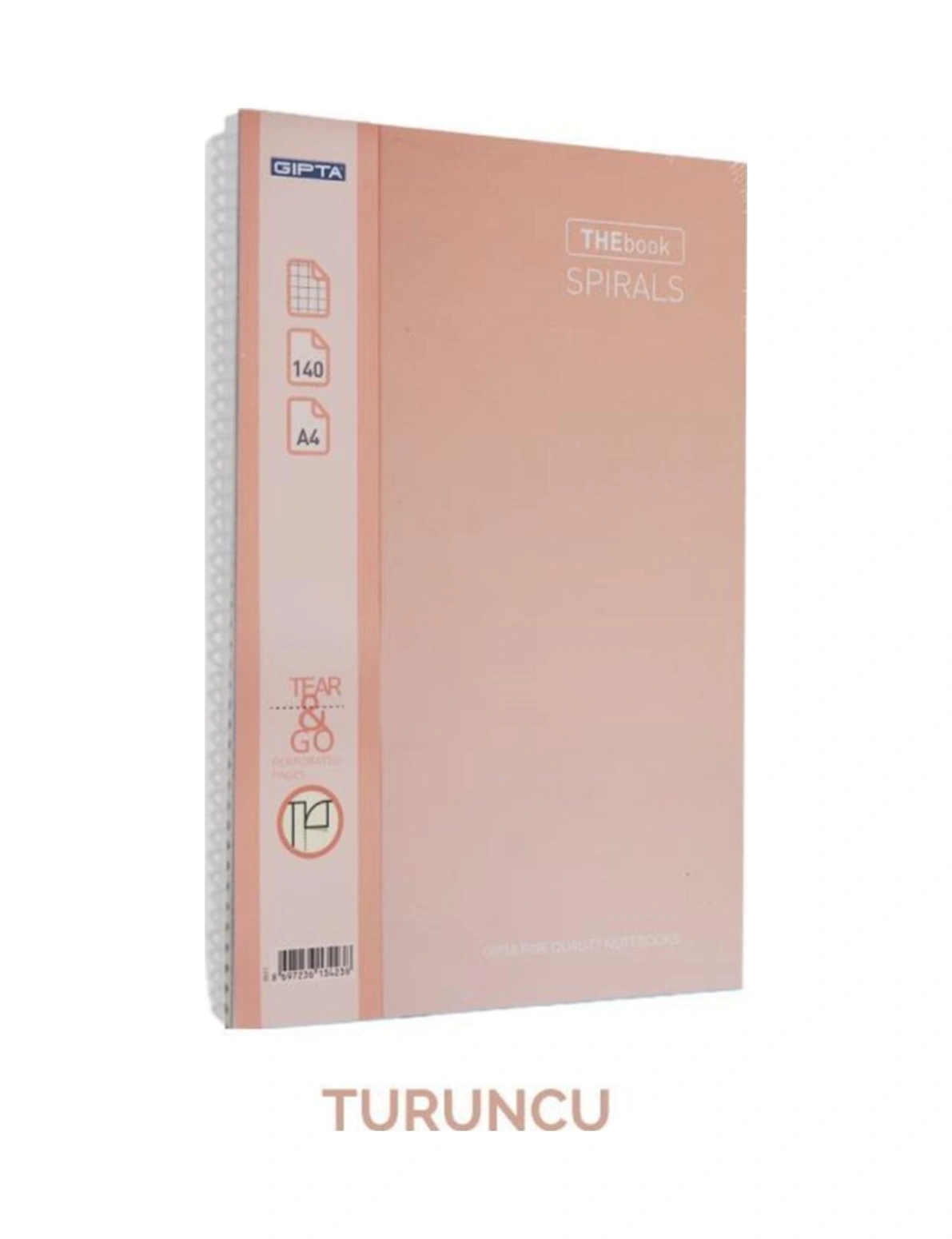 The Book A4 Spiralli Sert Kapak Kareli 140 Yaprak Defter