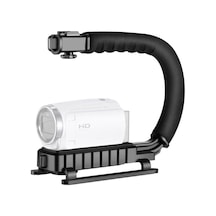 Reedark C Şekilli El Gimbal Sabitleyici 4.4lb Destekli Flash Hot Shoe Montajlı Profesyonel Dslr Ve Akıllı Telefon Video Çekim Kolu