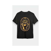 Butik İstanbul 1 Mayıs Labor Day Emekçi Temalı Baskılı Oversize Bisiklet Yaka T-shirt - Siyah