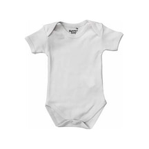 Mummy's Baby Kısa Kollu Çıtçıtlı Body Beyaz