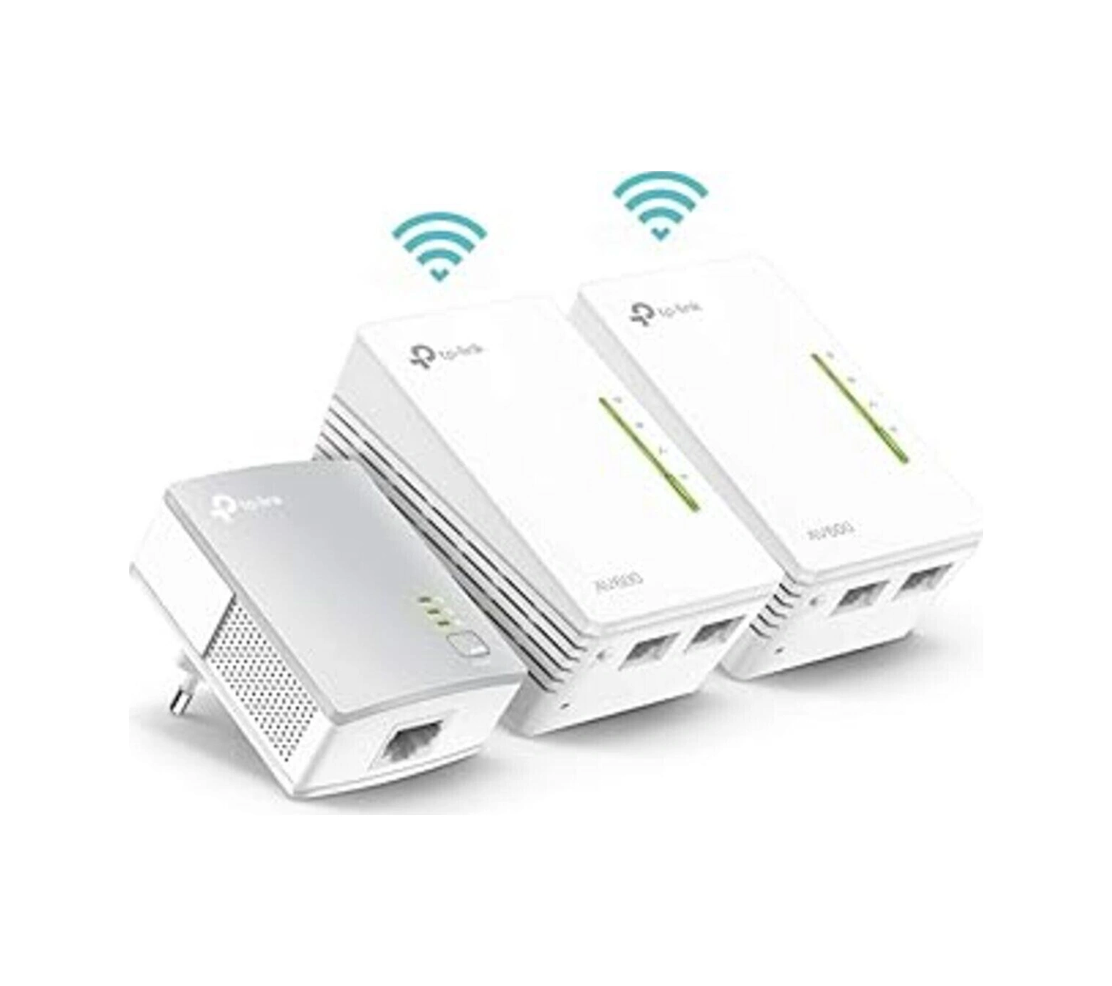 Tp-link Wlan Powerline Adaptörü Üçlü Set Tl-wpa4220t Kit Wlan 300mbit/sn, Av600 Powerline, Wifi Cl-100504