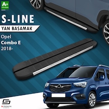 S-dizayn Opel Combo E Uzun Şase S-line Krom Yan Basamak 213 Cm 2018 Üzeri A+ Kalite