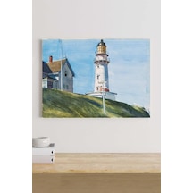 Pster18945 Light At Two Light - Edward Hopper Sanatsal Kanvas Tablo 40 X 60 7/8 Yaş