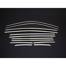 Peugeot 2008 Cam Çerçevesi - Krom 12 Parça 2020+