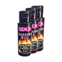 Sıxx 3 Adet Eroticmassage Oil / 3 Adet Kadın Erkek Erotikmasaj Yağı 60 Ml