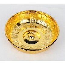 Nostaljik Osmanlı Hanedan Demir Hamam Tası Altın Sarı Renk 20 CM