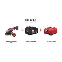 Skil Set-5 Skil XP 3930CB Akülü Avuç Taşlama 125 MM + Skil 3104AA 4AH Li Batarya Promo + Skil 3122AA 2.4A Şarj Cihazı