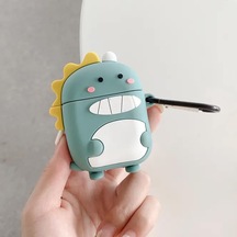 Huawei Freebuds 5 İçin Kılıf Cartoon Figürlü Silikon Crtn-fgr-ct-dnzr-ysl Freebuds 5 İle Uyumlu Kılıf - Açık Yeşil