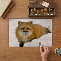 Karda Yatak Tilki Tasarımı 240 Parça Ahşap Puzzle Ahşap Kutuda Mpy60033