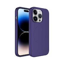 Apple Uyumlu iPhone 14 Pro Max Kılıf Magsafe Wireless Şarj Özellikli Pastel Renk Silikon Plas Kapak