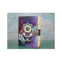 2 Adet Deri Defter 18 X 13 Cm Not Defteri, Deri Kapaklı Journal Notebook Ksk3129 1