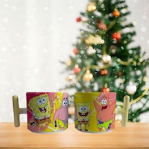 Sünger Bob Porselen Fincan / Kupa -mug 117 Beyaz