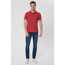 Lee Cooper Twins Erkek Polo Yaka T-Shirt Kırmızı-14774