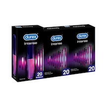 Durex Intense Uyarıcı Jelli ve Tırtıklı Prezervatif 2 x 20'li + Uyarıcı Jel 20'li