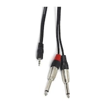3.5 Mm Stereo To 2X6.3 Mm Mono Kablo 1.5 Metre