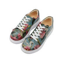 Kadın Vegan Deri Turkuaz Sneakers - Eye Candy & Soul Food Tasarım Çok Renkli