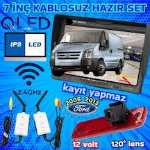 Kablosuz Transit 2016-2013 Uyumlu Park Kamerası Ve 7 İnç Monitör 12 V