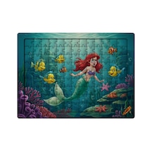 Ghostbastır Design Prenses Ariel 99 Parça Ayaklı Puzzle Dekoratif Çocuk Yapbozu 0128