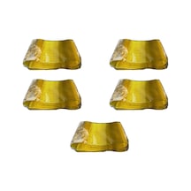 Plastik Şeffaf Sarı Sup Kaşık - Tatlı Dondurma Kaşığı - 12.5 Cm. - 50 Adetlik 5 Paket Sarı