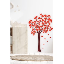 MSticker Kalpli Ağaç Çocuk Odası Sticker Seti 75x100 Cm