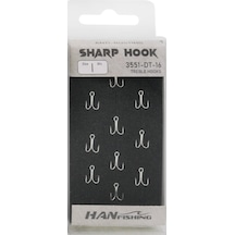 Hanfish Sharp Hook 3551 Dt Üçlü İğne No: 14