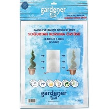 Gardener 11301 Saksılı Bitkiler İçin Soğuktan Koruma Örtüsü 30 G - 0,8 M X 1 M 2 Adet