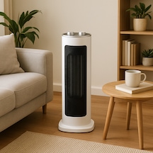 1400w Termostatlı Kule Tipi Seramik Fanlı Isıtıcı
