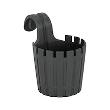 Poliwork Askılı Çit Yuvarlak Saksı 1,5 Lt 155 235 205 Mm