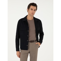 Cacharel Koyu Lacivert Regular Fit Ceket