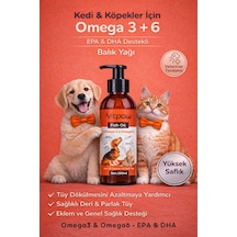 Vitpaw Kedi ve Köpekler İçin Balık Yağı Omega 3-6 EPA - DHA Tüy ve Bağışıklık Desteği Fish Oil 200 ML